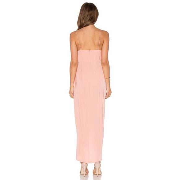 Shona Joy Cocktail Draped Dress Dusty Pink Size 10 - Picture 3 of 7